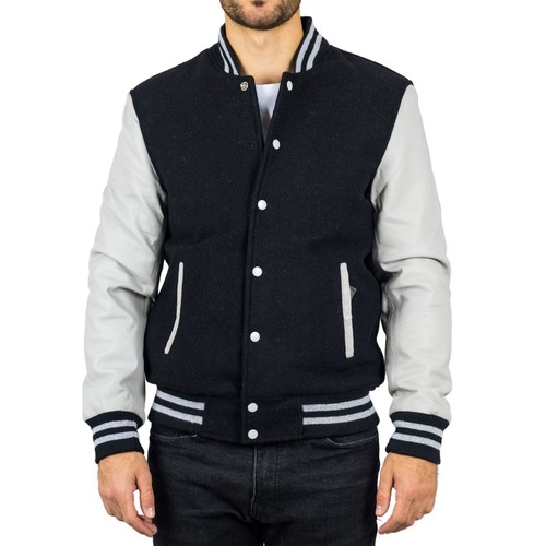 Men black white varsity - white,