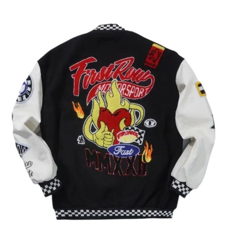 Giacca varsity pelle - pelle, nera