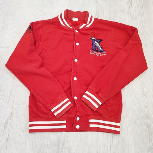 Vintage red varsity jacket - red,