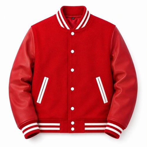 Giacca rossa varsity maniche - rossa,