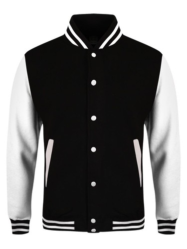 Giacca varsity bianca nera - giacca, e