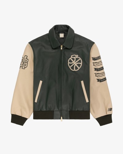 Men genuine leather - genuine, varsity