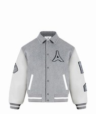 Ami Paris Grey Wool & Leather