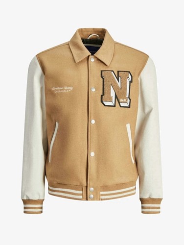 Men varsity bomber jacket - bomber,